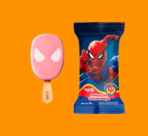 Disney Homem-Aranha Iogurte De Morango