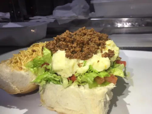 Dogão Carne Moída Com Purê De Batata