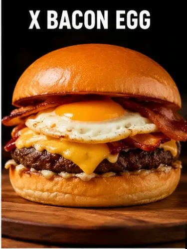 X bacon egg