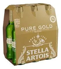 Stella gold long neck 330 ml com 6 uni. 
