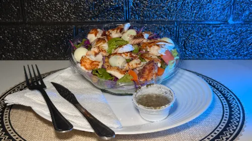 Salada – Filé de tilápia grelhado