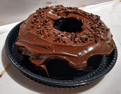 Bolo de Chocolate Cobertura de brigadeiro