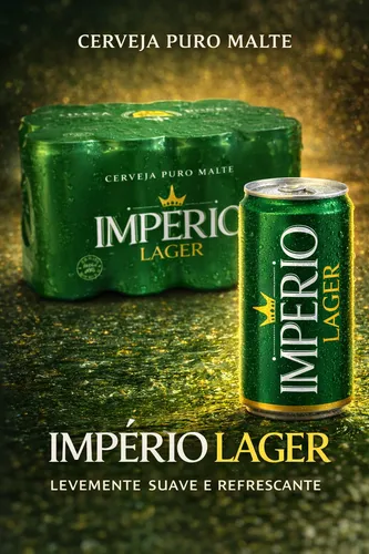 Caixa de Cerveja Império Lager Lata 269ml