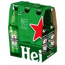 Heineken long neck 330 ml com 6 un.