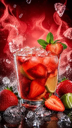 Caipirinha de morango