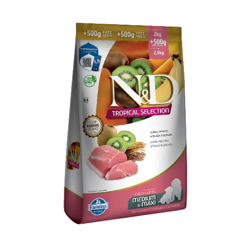 N&D Tropical Selection para Cães Filhotes Suíno 2,5kg