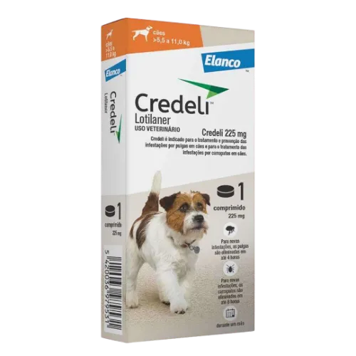 Credeli Lotilaner para Cães de 5,5 a 11 Kg
