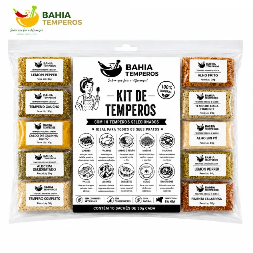 Kit de Temperos Bahia