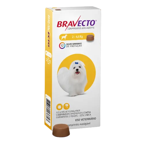 Bravecto para Cães de 2 a 4,5 Kg