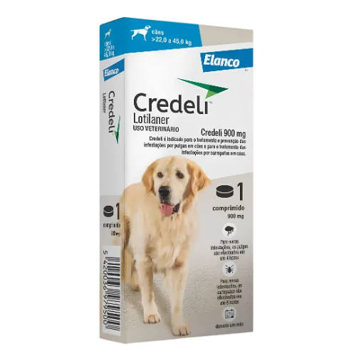 Credeli Lotilaner para Cães de 22 a 45 Kg