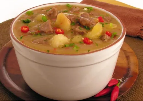 caldo de mandioca com carne - 1L