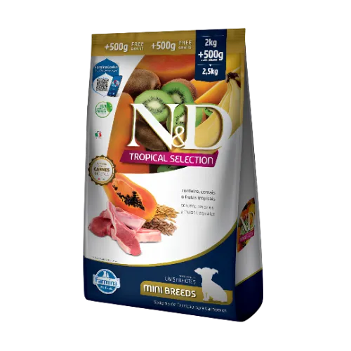 N&D Tropical Selection para Cães Filhotes Cordeiro 2,5kg