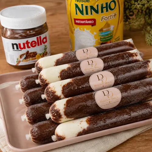 Geladinho - Ninho com Nutella