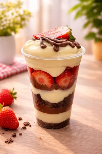 Brownie c Morango