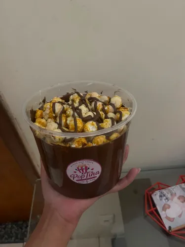 250ml Pipoca Premium Creme de Leite Ninho + Nutella 