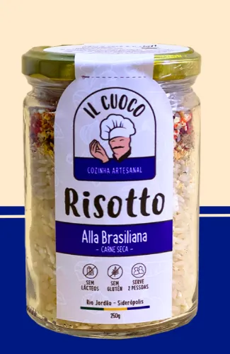 Risotto de Carne Seca p/ 2 pessoas