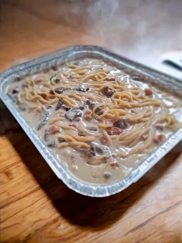 Filé mignon à carbonara