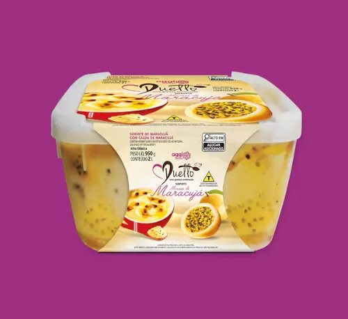 2 Litros Duetto Mousse De Maracuja