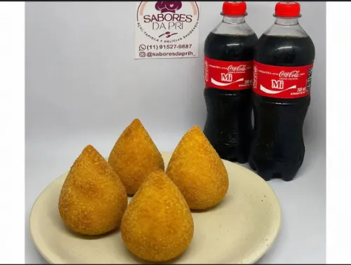 Combo pra Dividir - 4 coxinhas e 2 Coca Cola 200ml