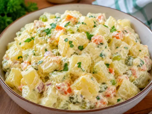 SALADA DE BATATA COM MAIONESE