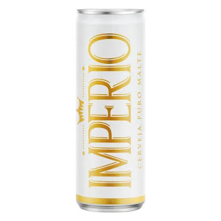 CERVEJA PILSEN PURO MALTE IMPÉRIO LATA BRANCA 350ML