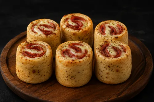 Enroladinho de pizza