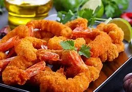 Camarão a milanesa 