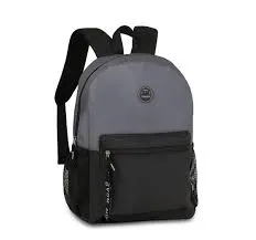 Mochila clio style sport collection preta 2 bolsos 