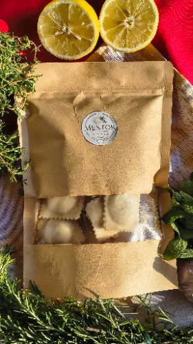 Ravioli de pasta de tomate seco com Manjericão 400g