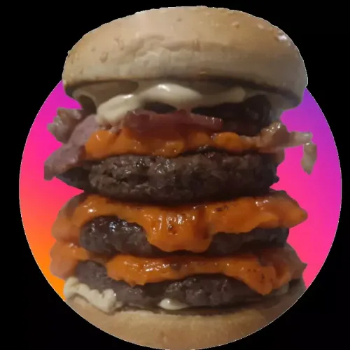 Triplo Cheddar Bacon MÉDIO