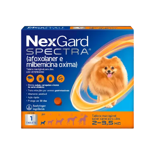 NexGard Spectra para Cães de 2 a 3,5 Kg