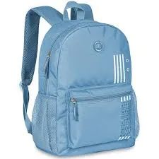 Mochila clio style girl azul 2 bolsos 
