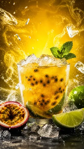 Caipirinha de maracujá