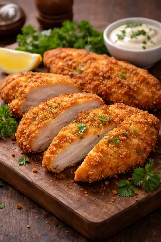 Filé de Frango à Milanesa
