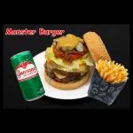 Combo Monster Burguer GRANDE +REFRI BRINDE