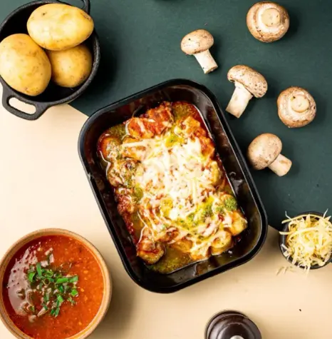  NHOQUE AO PESTO COM RAGU DE COGUMELOS (380G)