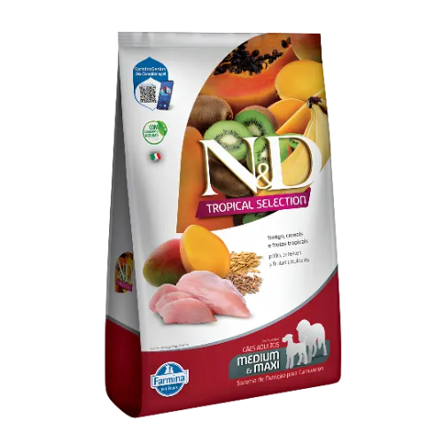 N&D Tropical Selection para Cães Adultos frango 12kg