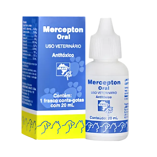 Mercepton Gotas Oral para Cães e Gatos 20 ml