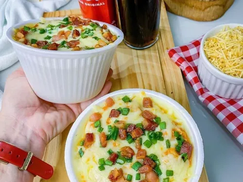 Batata no pote - Strogonoff de frango