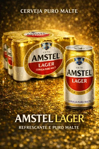 Caixa de Cerveja Amstel Lata 269ml