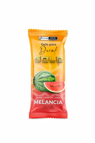 Gelo saborizado comestivel melancia 