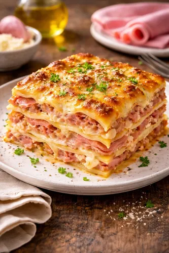 Lasanha de Presunto e Queijo