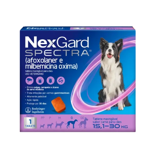 NexGard Spectra para Cães de 15,1 a 30 Kg