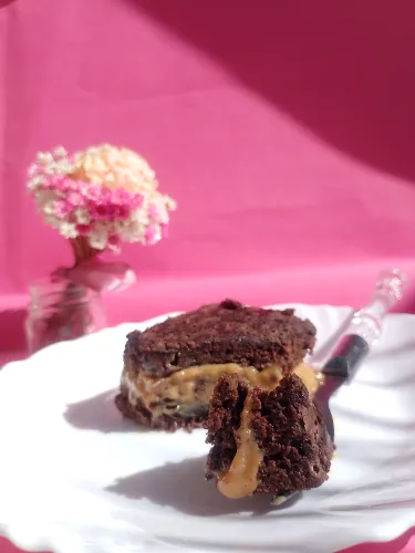 Brownie com doce de leite 
