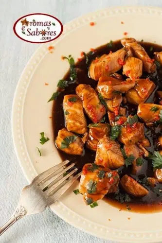 Frango com shoyu