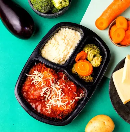 POLPETONE DE BERINJELA RECHEADO COM PROVOLONE (400G)
