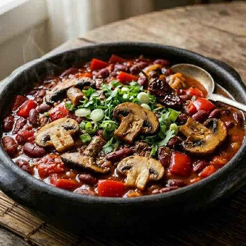 Chilli beans de cogumelos